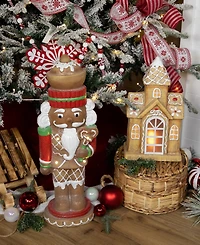 Northlight 16" Led Gingerbread House with Icing Accents Christmas Decoration
