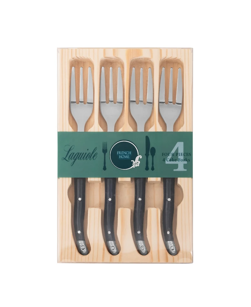 French Home Laguiole Cake Forks, Set of 4