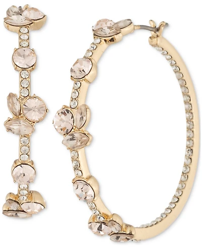 Givenchy Mixed Crystal Hoop Earrings