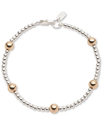 Lauren Ralph Lauren Two-Tone Station Beaded Flex Bracelet