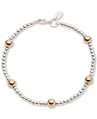Lauren Ralph Lauren Two-Tone Station Beaded Flex Bracelet