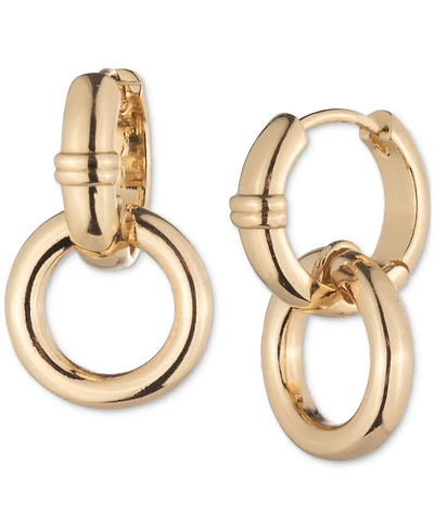 Lauren Ralph Circle Charm Hoop Earrings
