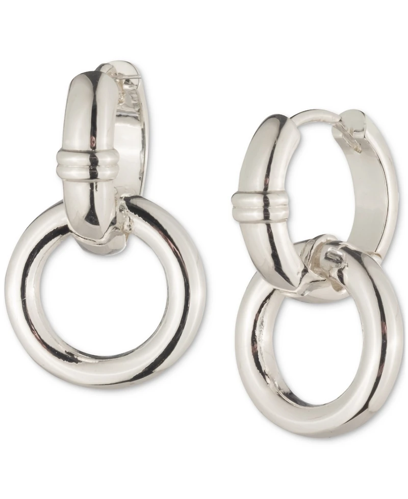 Lauren Ralph Circle Charm Hoop Earrings