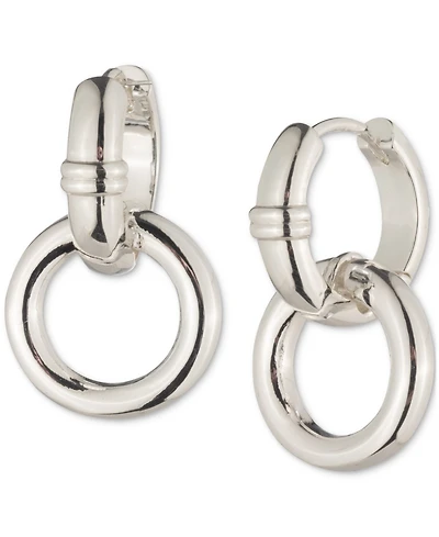 Lauren Ralph Circle Charm Hoop Earrings