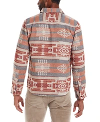 Weatherproof Vintage Men's Southwest Pattern Long Sleeve Button-Front Shirt Jacket