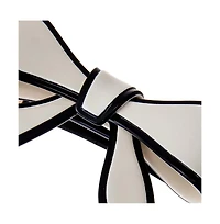 Two Tone Bow Tie Hair Barrette By Adina Eden