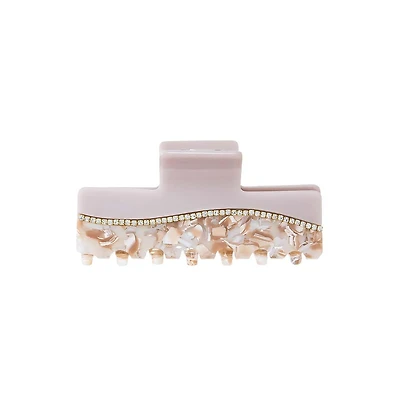 Rhinestone Two Tone Stone Large Claw Clip By Adina Eden
