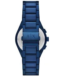 A|X Armani Exchange Men's Sync Quartz Chronograph Blue Stainless Steel Watch, 42mm