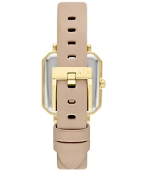 A|X Armani Exchange Women's Quartz Three-Hand Nude Leather Watch, 27mm