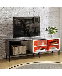 Mario Modern Expandable Tv Stand with Led Strip
