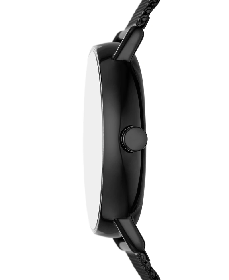 Skagen Men's Signatur Quartz Multifunction Black Stainless Steel Watch, 40mm