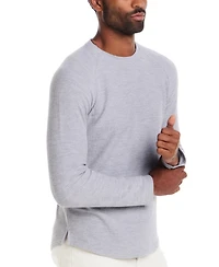 Weatherproof Vintage Men's Long Raglan Sleeve Ribbed Crewneck T-Shirt