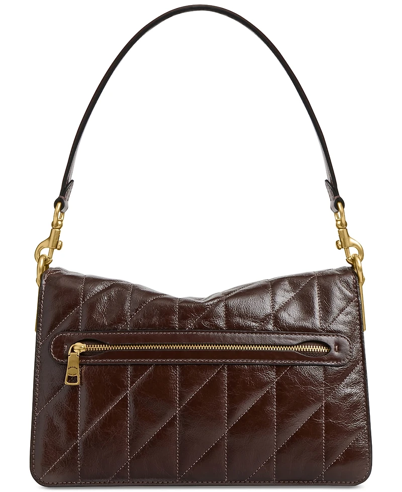 Coach Chain Tabby Medium Quilted Leather Shoulder Bag