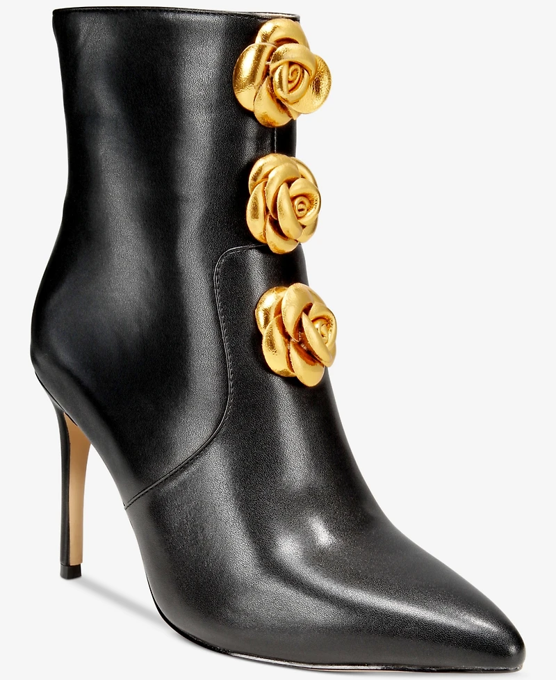Things Ii Come Women's Brandy Luxurious Pointed-Toe Dress Booties