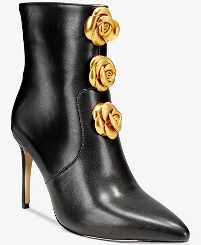Things Ii Come Women's Brandy Luxurious Pointed-Toe Dress Booties