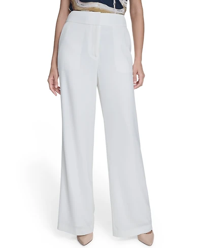 Calvin Klein Women's High-Rise Wide-Leg Pants
