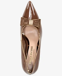 Things Ii Come Women's Soho Luxurious Crystal Double Bow Pumps