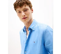 Tommy Hilfiger Men's Regular-Fit Pigment-Dyed Linen Shirt