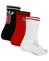 Jordan Big Boys 3-Pack Varsity Jersey Crew Socks