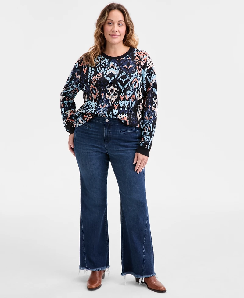 Liverpool Los Angeles Trendy Plus Hannah Welt-Pocket Bootcut Jeans
