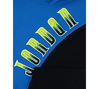 Jordan Big Boys Colorblocked Logo Pullover Hoodie