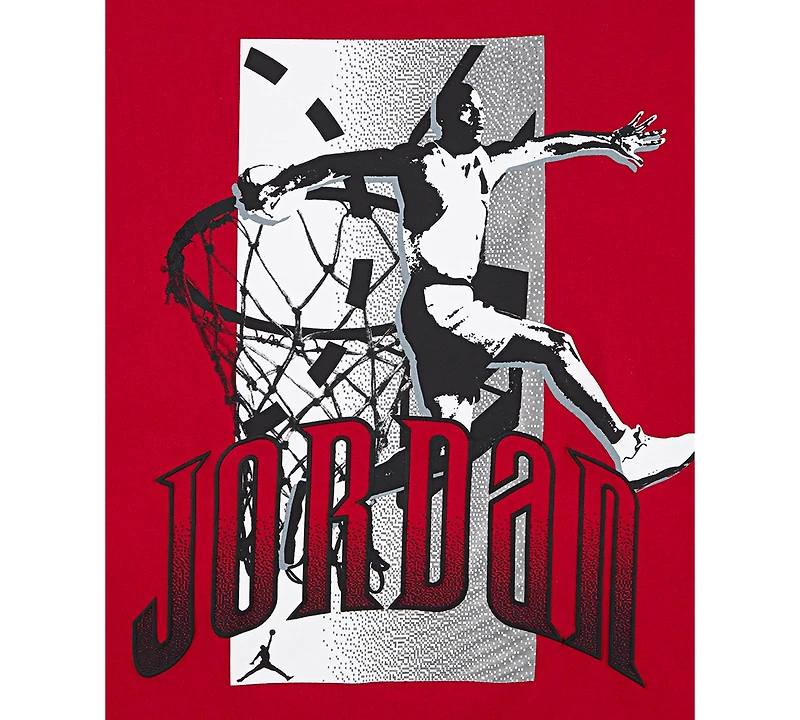 Jordan Big Boys Jumpman Global Rise Graphic Long-Sleeve T-Shirt