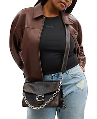 Coach Chain Tabby Small Leather Shoulder Bag