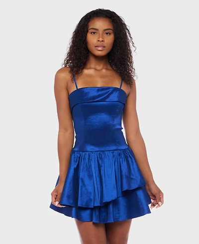 Alex & Sophia Juniors' Sleeveless Short Fit Flare Dress