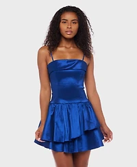 Alex & Sophia Juniors' Sleeveless Short Fit Flare Dress