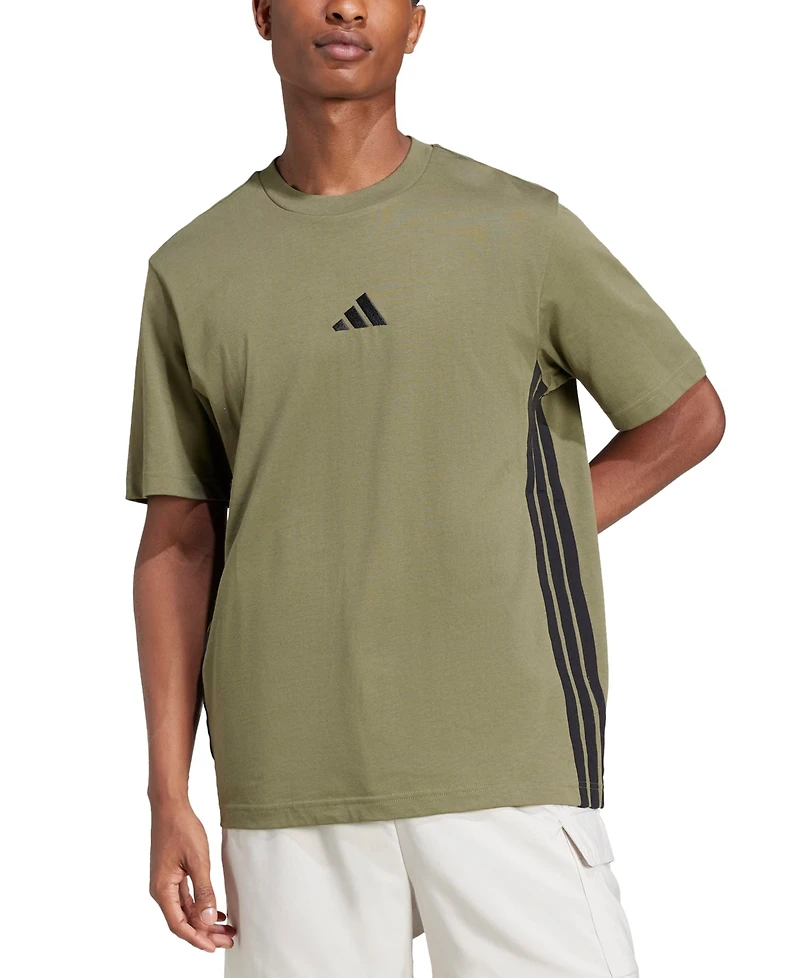 adidas Men's Essential Three-Stripes Single Jersey T-Shirt