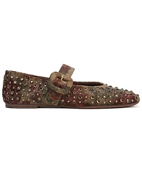 Circus Ny by Sam Edelman Women's Blaire Rhinestone Buckled Mary-Jane Flats