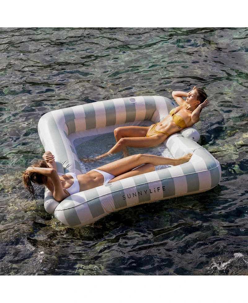 Sunnylife Luxe Twin Hammock Float: The Vacay Soft Olive