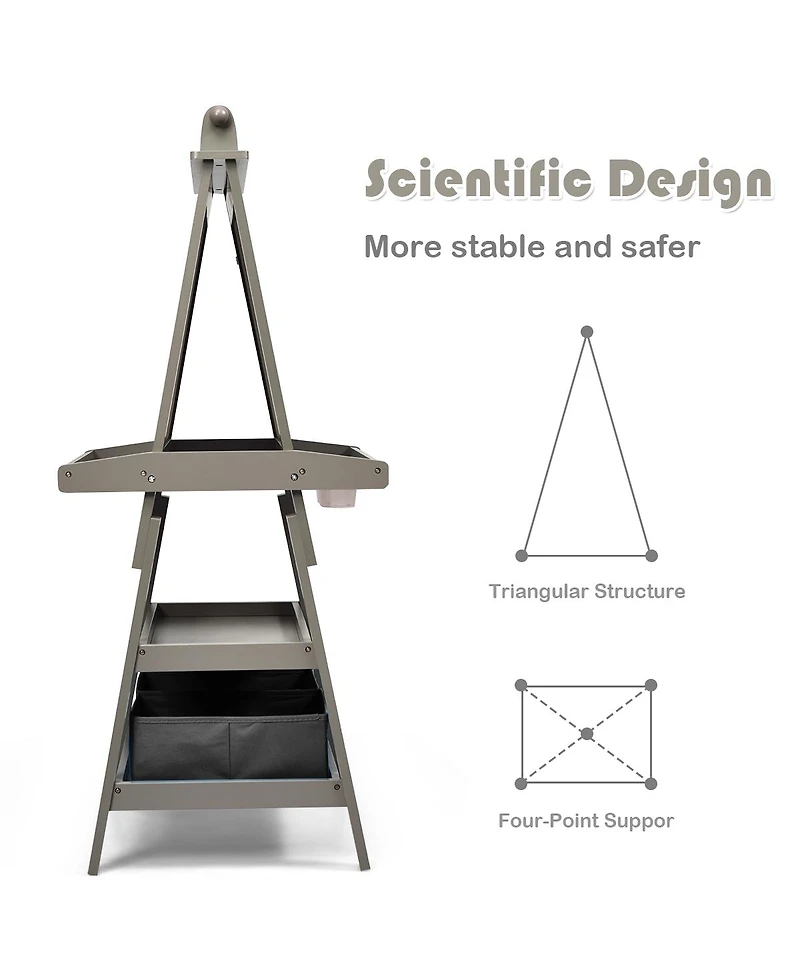 Akiudex 3-in-1 Double-Sided Storage Art Easel