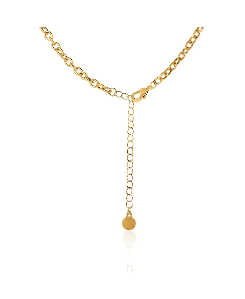 BCBGeneration Heart Charm Chunky Chain Necklace