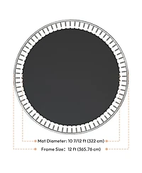 Yescom Trampoline Mat & Pad Replacement Kit with 72V-Ring Fits 12 ft Trampoline Frame