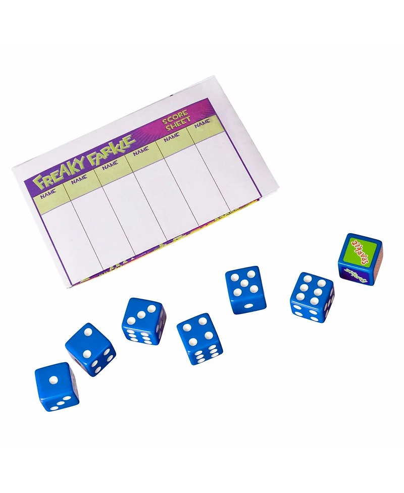 Tdc Games Freaky Farkle Dice Game, Great for Party Favors, Family Games, Stocking Stuffer, Travel Games, and Camping Games, Dice Games for Adults