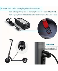 Urbanmax 42V 2A Electric Scooter Charger for 36V Li-ion Battery, Safe and Reliable