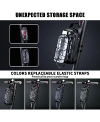 Urbanmax Electric Scooter Storage Bag, Waterproof 2L Handlebar Bag with Multicolor Drawstrings