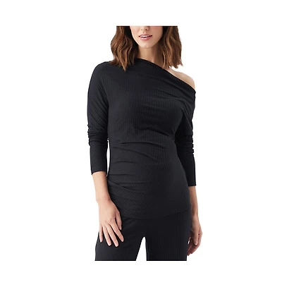 Ripe Maternity Off-Shoulder Rib Top