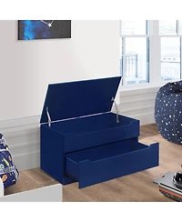 Kings Brand Furniture Chelsea Storage Bench Box Chest with Drawer for Living Room, Bedroom