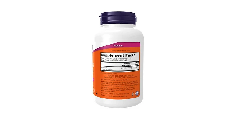 Now Foods Vitamin C Crystals Powder, 8 Oz
