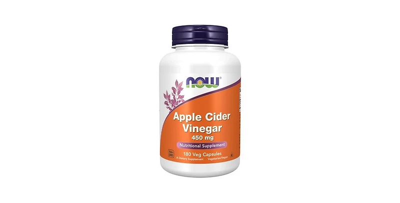 Now Foods Apple Cider Vinegar, 450 mg, 180 Caps