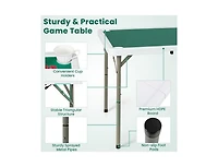 Akiudex 35 Inch 4 Player Game Card Folding Mahjong Table with Cup Holders