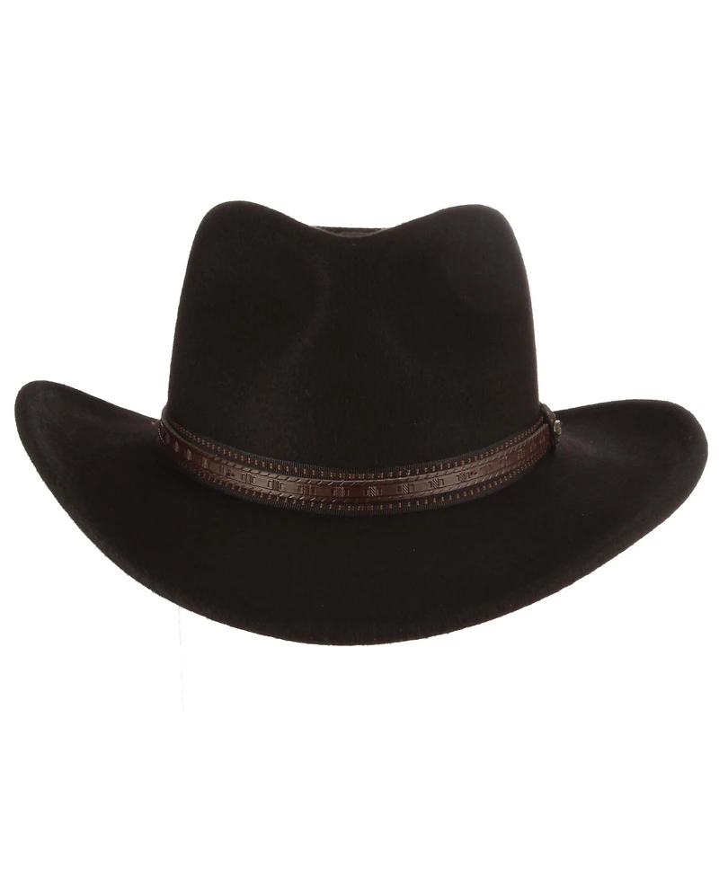 Scala Men's Felt Outback Overlay Hat