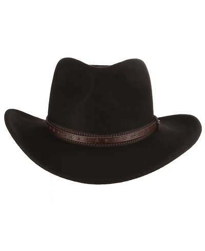Scala Men's Felt Outback Overlay Hat