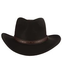 Scala Men's Felt Outback Overlay Hat