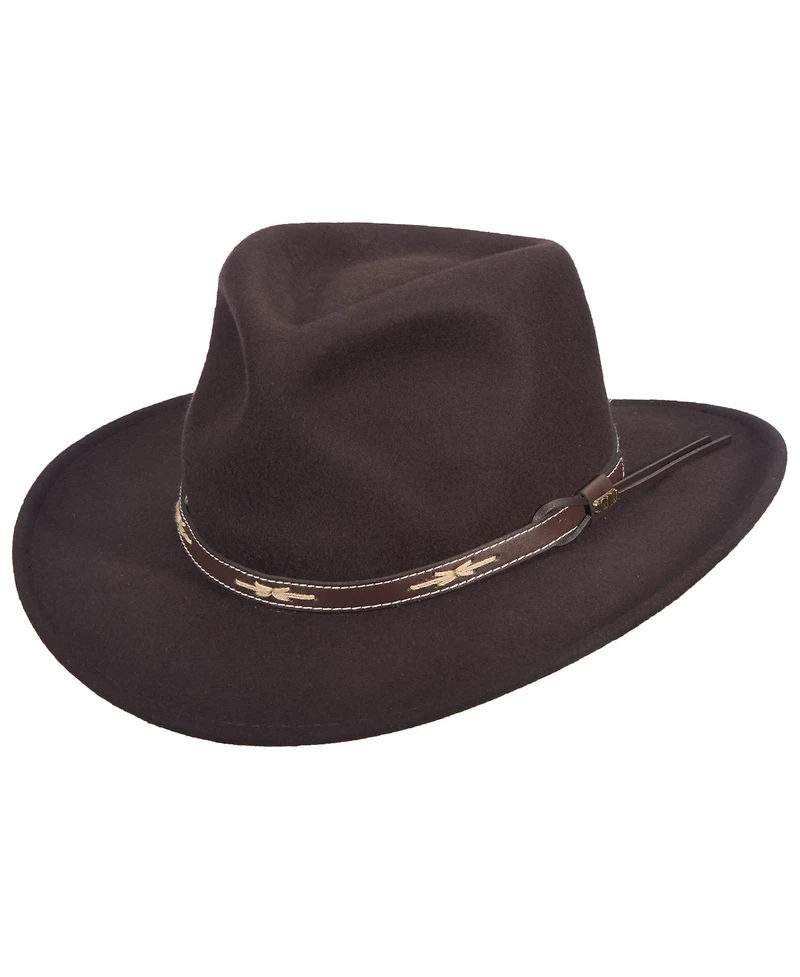 Scala Men's Felt Outback Hat