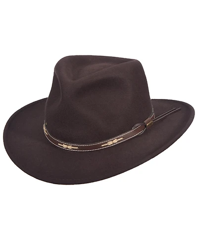 Scala Men's Felt Outback Hat