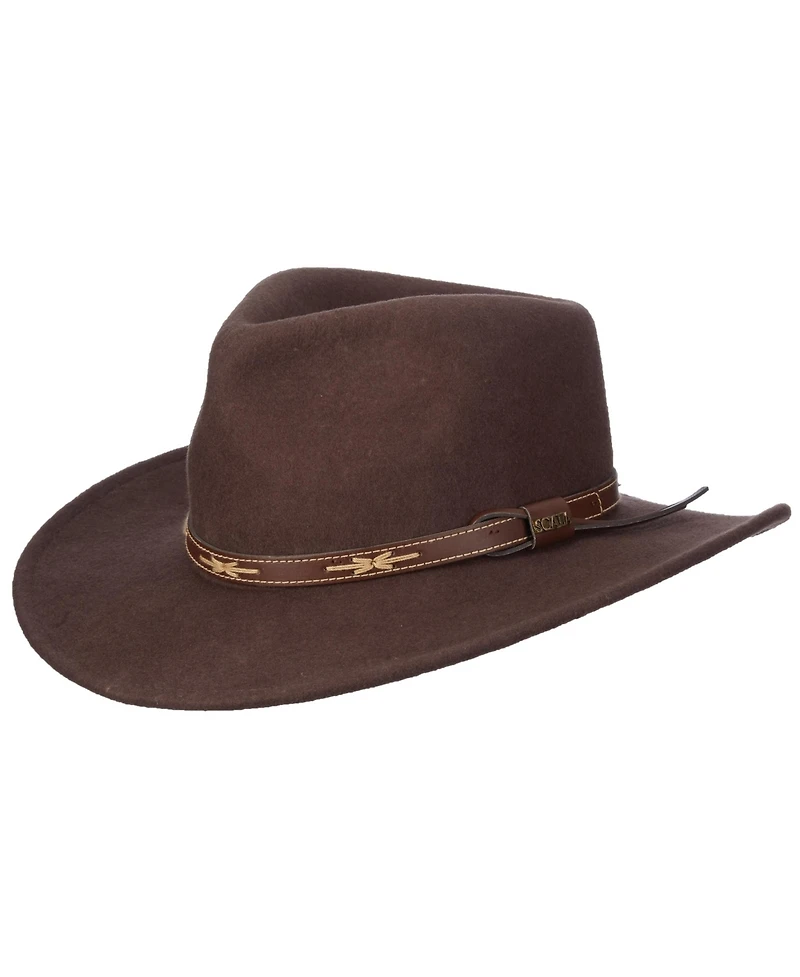 Scala Men's Felt Outback Hat