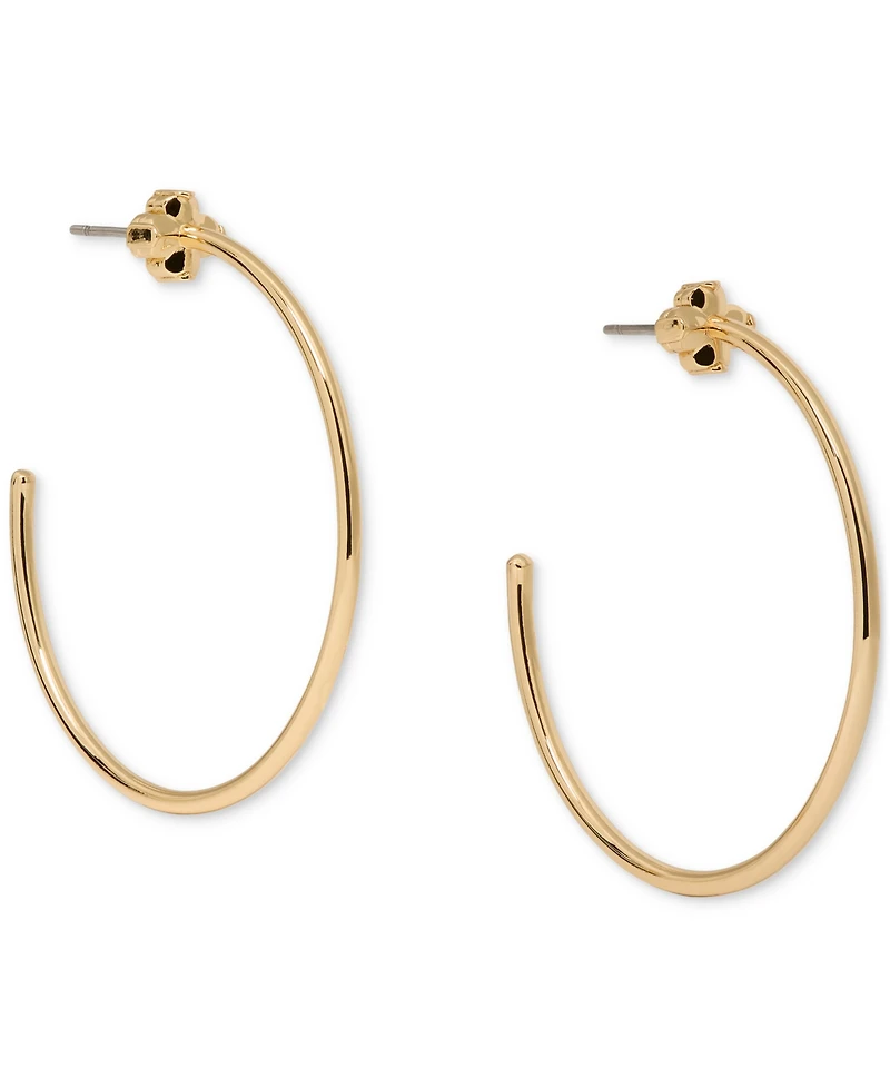 kate Spade new york Flower Medium Hoop Earrings, 1.63"